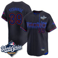 T.Blue Jays #39 Trey Yesavage Player Black 2025 World Series City Connect Stitched Jerseys