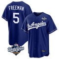 LA.Dodgers #5 Freddie Freeman Player Royal World Series Game Gdoa Stitched Jerseys