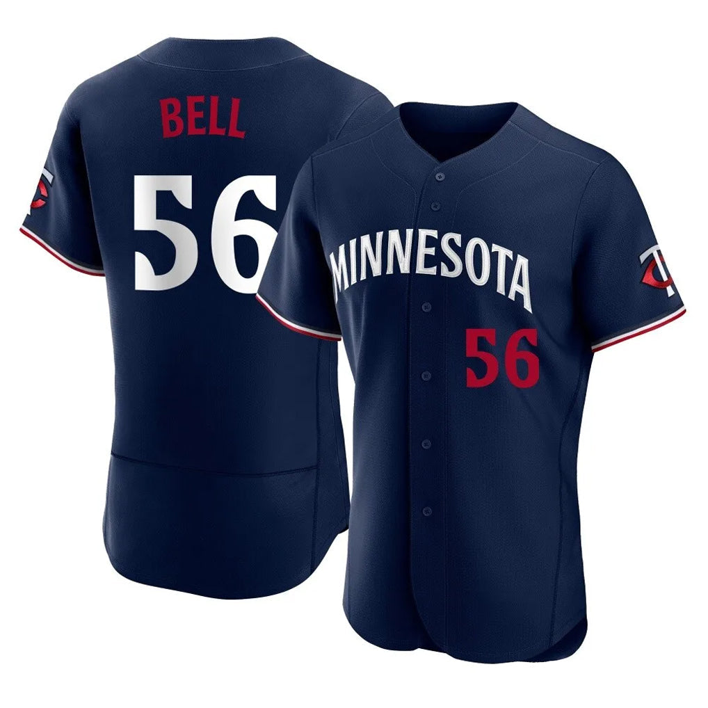 M.Twins #56 Josh Bell Player Navy Replica Home Limited Elite Gdoa Stitched Jerseys