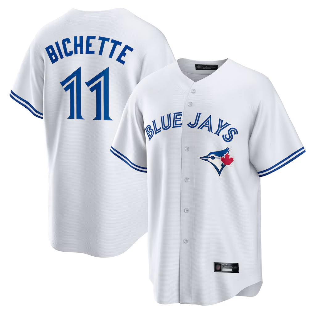T.Blue Jays #11 Bo Bichette Player White Home Limited Stitched Jerseys
