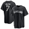 C.Guardians #7 George Valera Player Black Home Game Gdoa Stitched Jerseys
