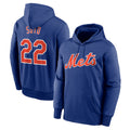 NY.Mets #22 Juan Soto Player Royal Club Pullover Hoodie Game Gdoa Stitched Jerseys