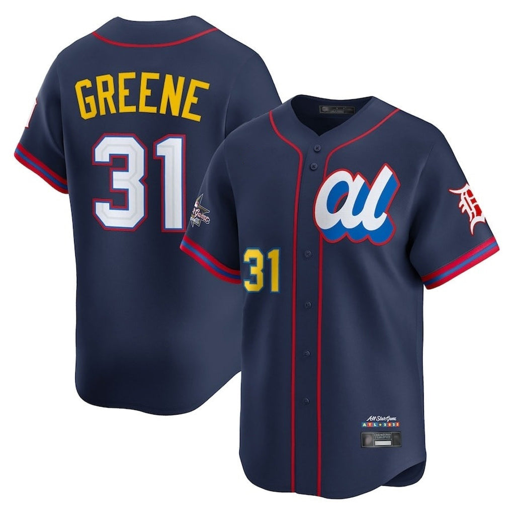 D.Tigers #31 Riley Greene Player Navy Limited American League All-Star Edition Gdoa Stitched Jerseys
