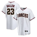 A.Diamondbacks #23 Zac Gallen Player White Cool Replica Stitched Jerseys