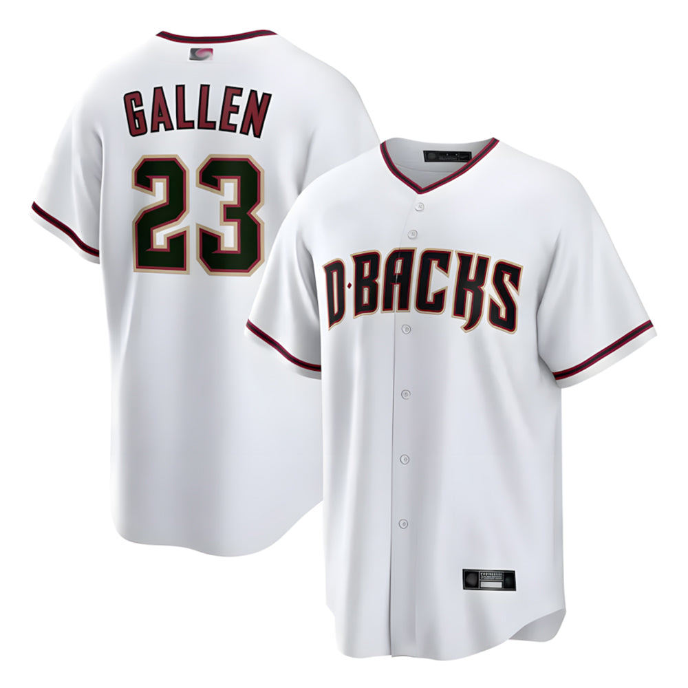 A.Diamondbacks #23 Zac Gallen Player White Cool Replica Stitched Jerseys