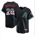 A.Diamondbacks #20 Luis Gonzalez Player Black USA 250 Fourth of July Home Game Gdoa250Ys Stitched Jerseys