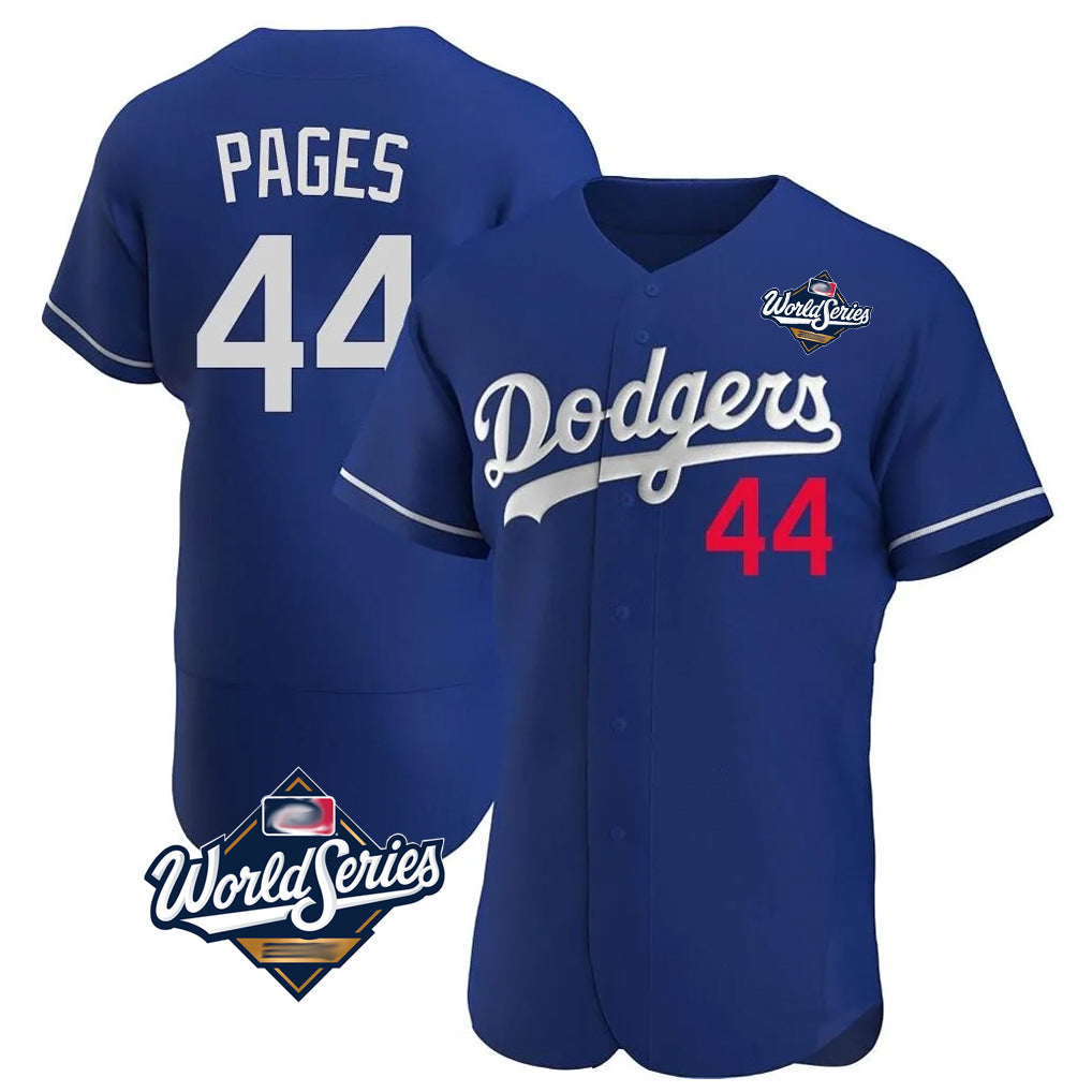 LA.Dodgers #44 Andy Pages Player Royal World Series Limited Elite Home Gdoa Stitched Jerseys