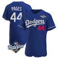 LA.Dodgers #44 Andy Pages Player Royal World Series Limited Elite Home Gdoa Stitched Jerseys