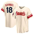 LA.Angels #18 Nolan Schanuel Player Cream City Connect Home Gdoa Stitched Jerseys