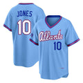 A.Braves #10 Chipper Jones Player Powder Blue 2026 City Connect T-shirt Home Game Gdoa Stitched Jerseys