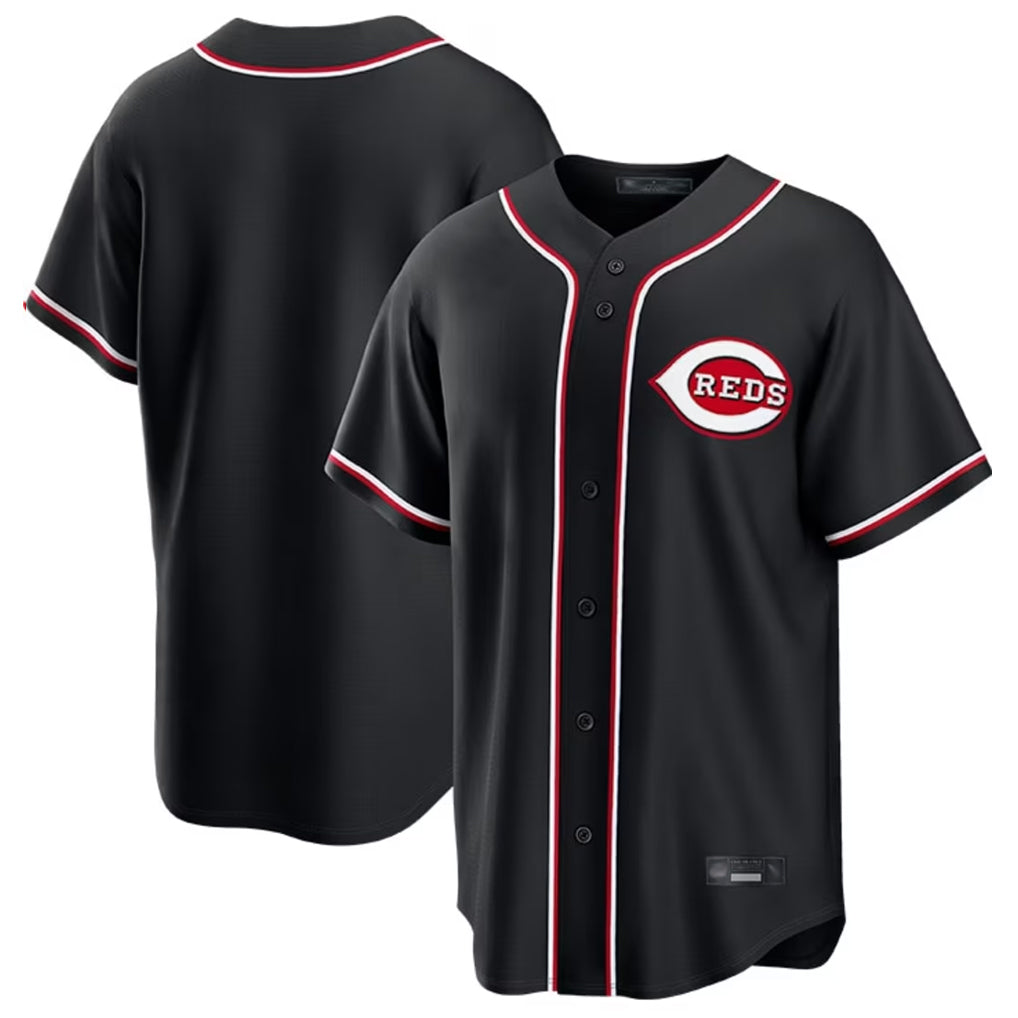 C.Reds ## Red Blank Player Black Fashion Out Home Game Gdoa Stitched Jerseys
