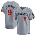 M.Twins #9 Trevor Larnach Player Gray Home Limited Gdoa Stitched Jerseys