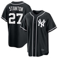 NY.Yankees #27 Giancarlo Stanton Player Black Out Game Home Gdoa Stitched Jerseys
