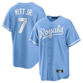 KC.Royals #7 Bobby Witt Jr. Player Light Blue Home Game Gdoa Stitched Jerseys