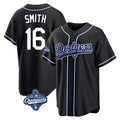 LA.Dodgers #16 Will Smith Player Black World Series Meet Carbon Limited Home Gdoa Stitched Jerseys