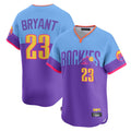 C.Rockies #23 Kris Bryant Player Purple-Light Blue City Connect Limited Home T-shirt Gdoa Stitched Jerseys