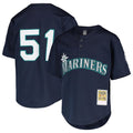 S.Mariners #51 Ichiro Suzuki Player Navy Majestic Cool Base Game Stitched Jerseys