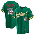 Athletics #16 Nick Kurtz Player Kelly Green USA 250 Fourth of July Home Game Gdoa250Ys Stitched Jerseys