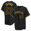 H.Astros #53 Cristian Javier Player Snake Skin City Home Game Gdoa Stitched Jerseys