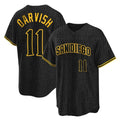 S.Diego Padres #11 Yu Darvish Player Black Snake Skin City Home Game Stitched Jerseys