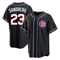 C.Cubs #23 Ryne Sandberg Player Black Fashion Out Game Gdoa Stitched Jerseys