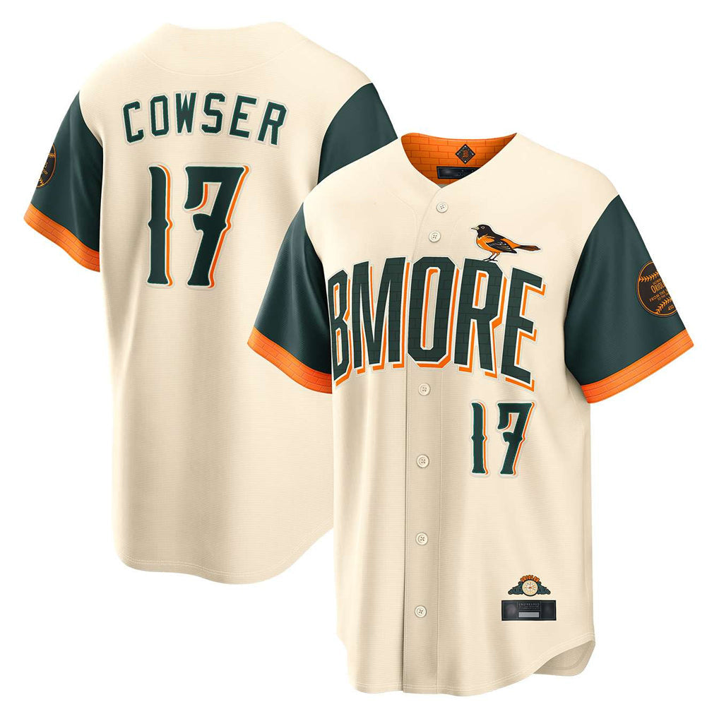 B.Orioles #17 Colton Cowser Player Cream 2026 City Connect Home Game Gdoa Stitched Jerseys