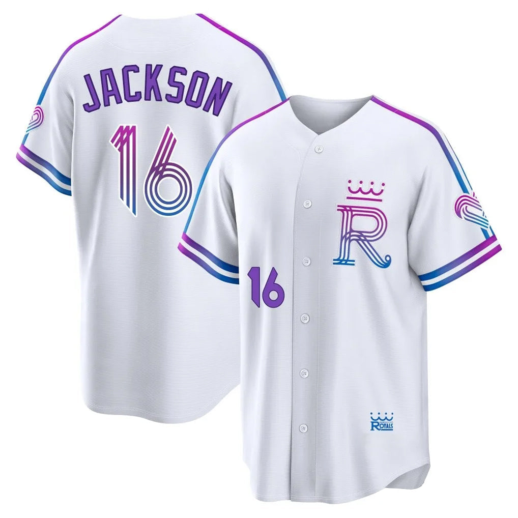 KC.Royals #16 Bo Jackson Player White 2026 City Connect Limited Home Gdoa Stitched Jerseys