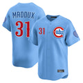 C.Cubs #31 Greg Maddux Player Light Blue Limited Home Gdoa Stitched Jerseys