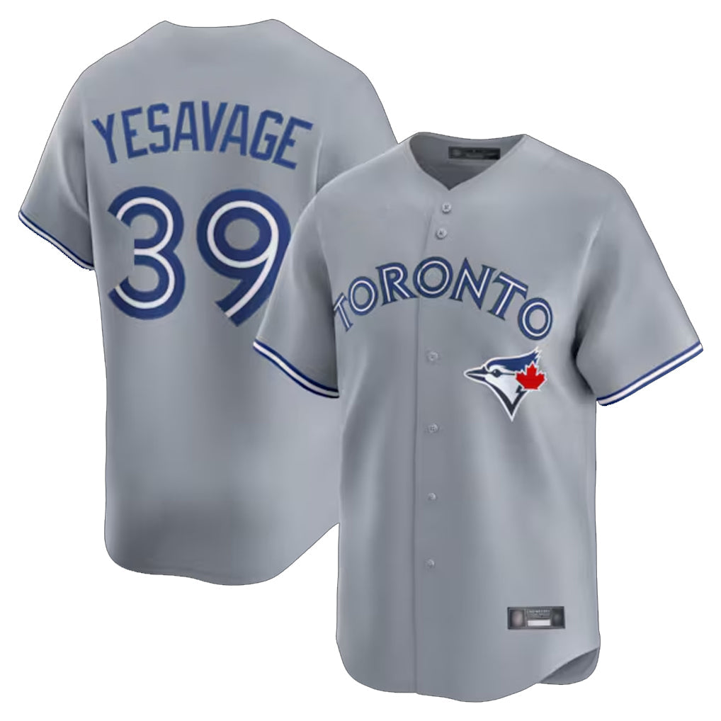 T.Blue Jays #39 Trey Yesavage Player Gray Home Limited Stitched Jerseys