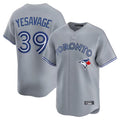 T.Blue Jays #39 Trey Yesavage Player Gray Home Limited Stitched Jerseys