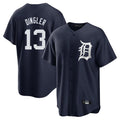 D.Tigers #13 Dillon Dingler Player Navy Game Home Gdoa Stitched Jerseys