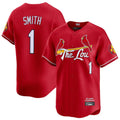 St. Louis Cardinals #1 Ozzie Smith Player Red City Connect Limited Gdoa Stitched Jerseys
