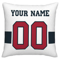 Custom H.Texans Pillow Decorative Throw Pillow Case - Print Personalized Football Team Fans Name & Number Birthday Gift Football Pillows