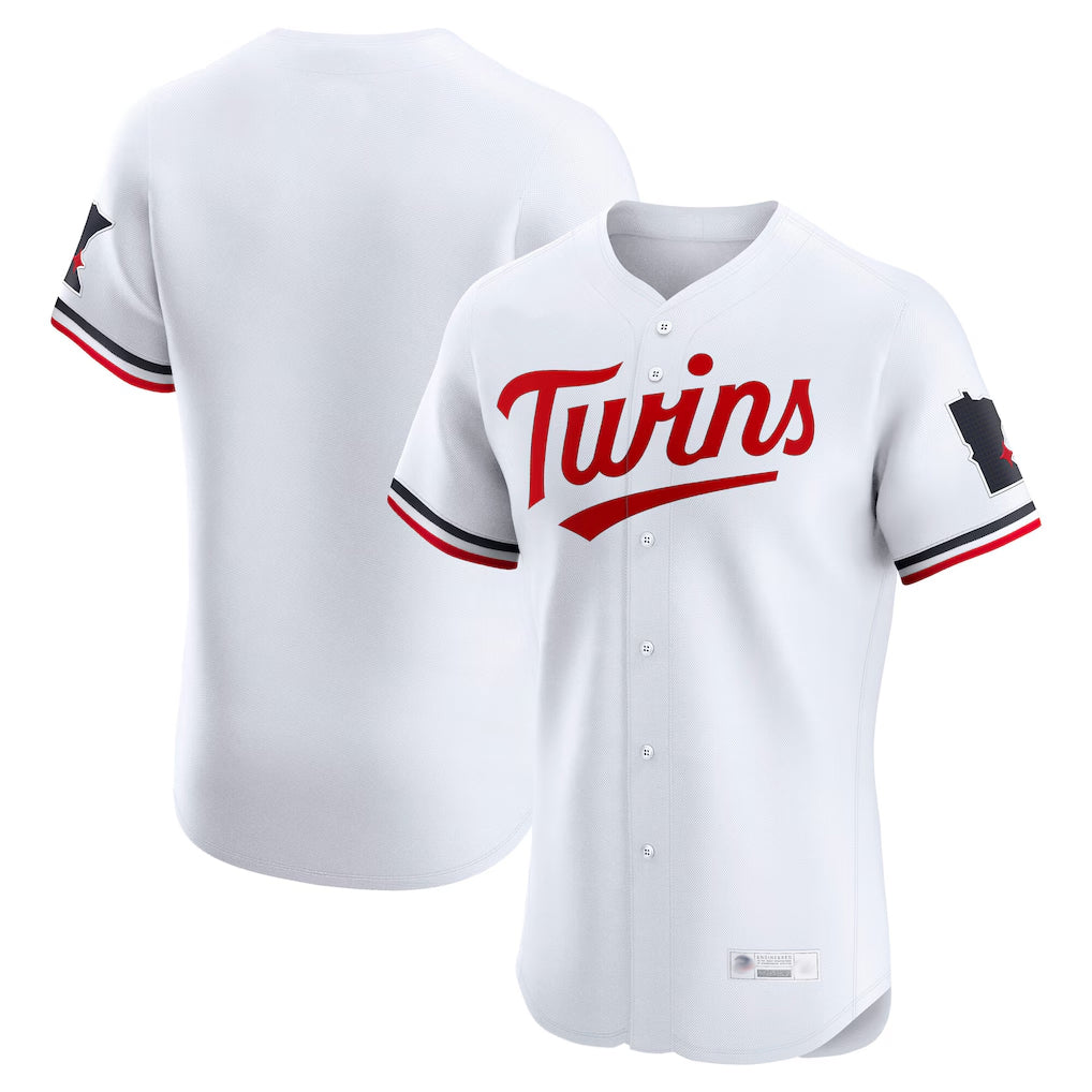 M.Twins ## Twins Blank Player White Home Limited Elite Gdoa Stitched Jerseys