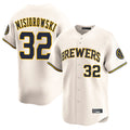 M.Brewers #32 Jacob Misiorowski Player Cream Home Limited Game Gdoa Stitched Jerseys
