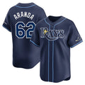 T.Bay Rays #62 Jonathan Aranda Player Navy Home Limited Gdoa Stitched Jerseys