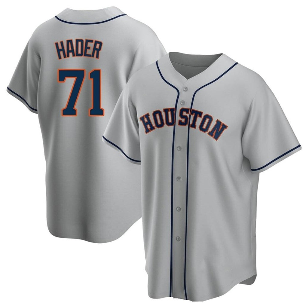 H.Astros #71 Josh Hader Player Gray Home Game Gdoa Stitched Jerseys