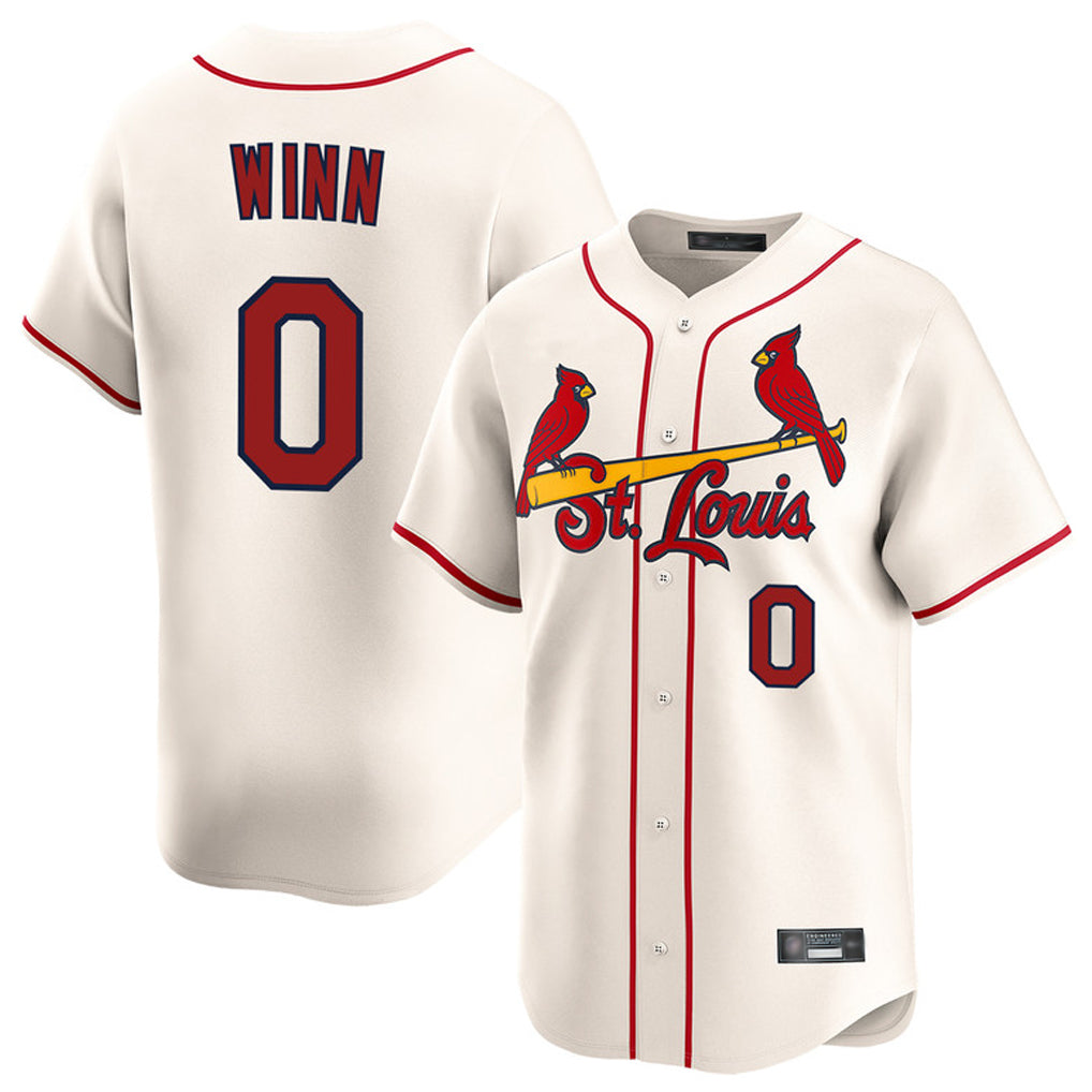 St. Louis Cardinals #0 Masyn Winn Player Cream Home Limited Stitched Jerseys