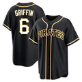 P.Pirates #6 Konnor Griffin Player Black Fashion Out Home Game Gdoa Stitched Jerseys