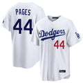 LA.Dodgers #44 Andy Pages Player White Home Game Gdoa Stitched Jerseys