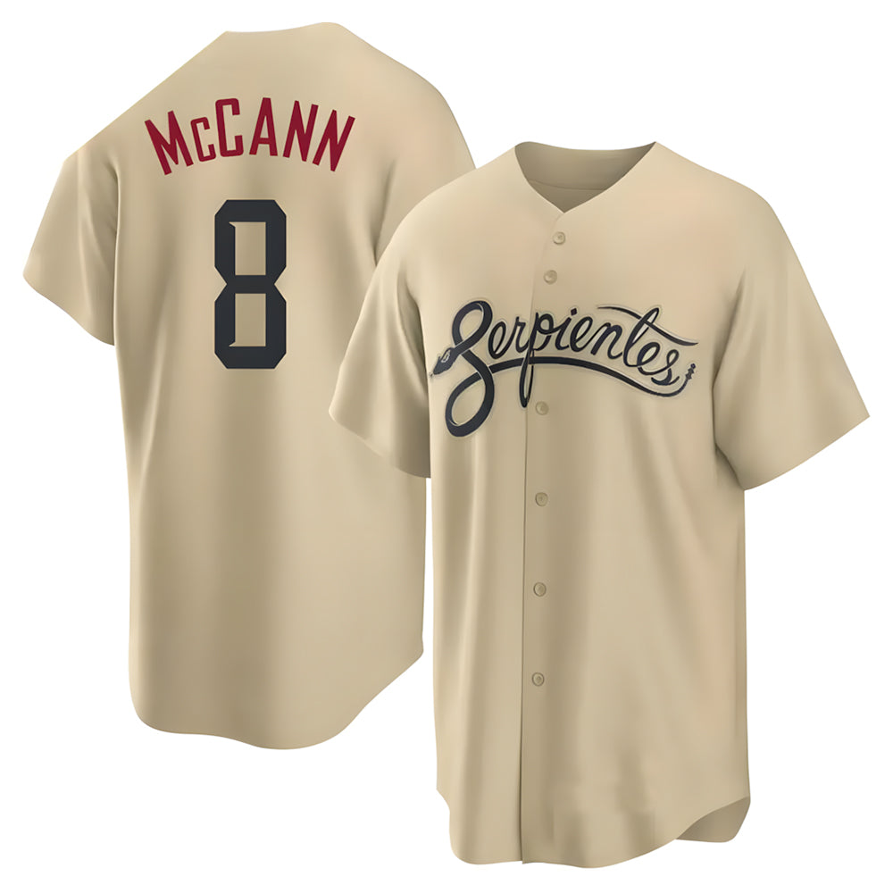 A.Diamondbacks #8 James McCann Player Gold Replica 2026 City Connect Cool Stitched Jersey