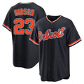D.Tigers #23 Kirk Gibson Player Navy Home Game Gdoa Stitched Jerseys