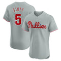 P.Phillies #5 Bryson Stott Player Gray Home Limited Elite Gdoa Stitched Jerseys
