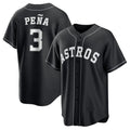 H.Astros #3 Jeremy Pena Player Black Home Game Gdoa Stitched Jerseys