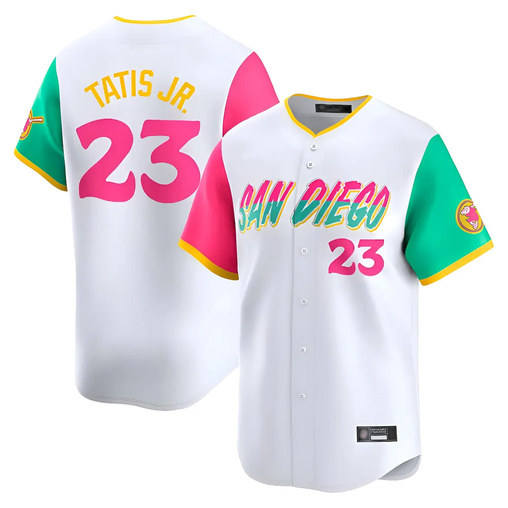 S.Diego Padres #23 Fernando Tatis Jr Player White City Connect Home Limited Stitched Jerseys