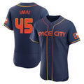 H.Astros #45 Tatsuya Imai Player Navy City Connect Limited Elite Home Gdoa Stitched Jerseys