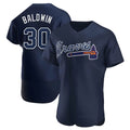 A.Braves #30 Drake Baldwin player Navy Authentic Alternate Team Stitched Jerseys