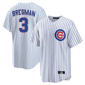 C.Cubs #3 Alex Bregman Player White Game Home Gdoa Stitched Jerseys