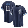KC.Royals #11 Maikel Garcia Player Navy City Connect Home Game Gdoa Stitched Jerseys