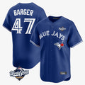 T.Blue Jays #47 Addison Barger Player Navy 2025 World Series Limited Stitched Jerseys
